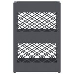 vidaXL Porte-parapluie avec stockage Anthracite 28 x 12 x 41 cm Acier