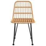 vidaXL Chaises de jardin lot de 2 48x62x84 cm Résine tressée