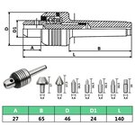 vidaXL Ensemble de centrage 10 Pièces MT2