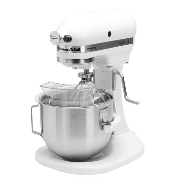 Robot batteur mélangeur 4.8l k5 blanc - kitchenaid -  - inox4 8 264x338x411mm