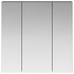 vidaXL Armoire Miroir de Salle de Bain Chêne noir 70 x 14 5 x 70 cm