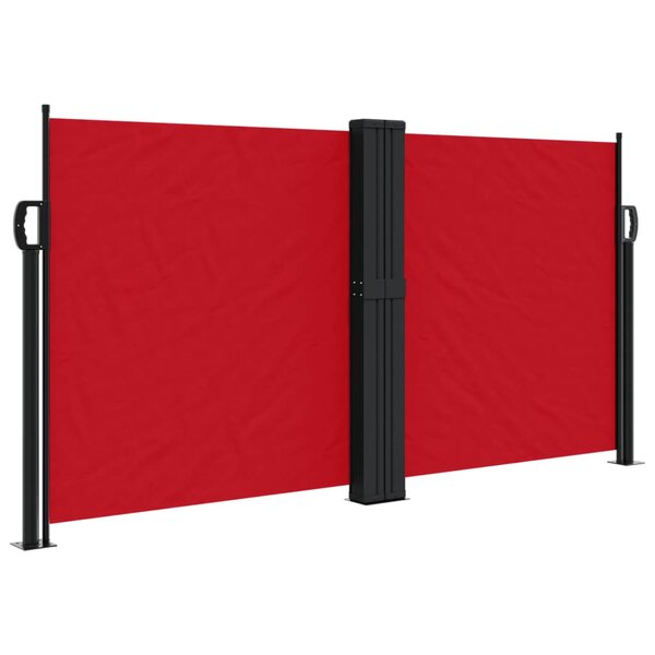 vidaXL Auvent latéral rétractable rouge 120x1000 cm