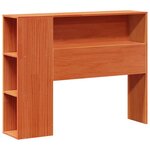 vidaXL Cadre de lit sans matelas cire marron 75x190 cm bois pin massif