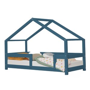 Lit cabane enfant LUCKY 70 x 160 bleu marine