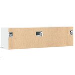 vidaXL Meuble TV mural avec lumières LED blanc 140x31x38 cm