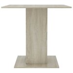 vidaXL Table à dîner Chêne sonoma 80x80x75 cm Bois d'ingénierie