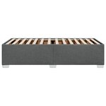 vidaXL Cadre de lit sans matelas gris foncé 100x200 cm tissu