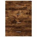 vidaXL Buffets 2 Pièces chêne fumé 60x39x80 cm bois d'ingénierie