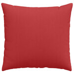 vidaXL Coussins de canapé 2 Pièces Rouge 45 x 45 cm tissu