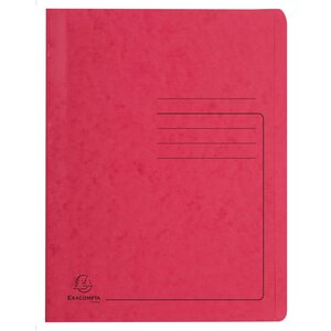 Chemise À Lamelle Carte Lustrée 355gm2 - A4 - Rouge - X 25 - Exacompta