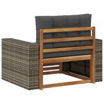 vidaXL Sofa de milieu extérieur Bois d'Acacia Massif Naturel