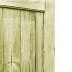 vidaXL Portillons de jardin 2 Pièces Bois de pin imprégné 300x75 cm