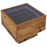 vidaXL Table basse Bois ancien 40 x 40 x 30 cm Bois d'ingénierie