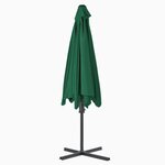 vidaXL Parasol d'extérieur avec mât en acier 300 cm Vert