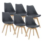 Lot de 6 chaises de salle à manger fläten similicuir hêtre gris 03_0006780