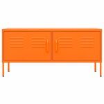 vidaXL Meuble TV Orange 105x35x50 cm Acier