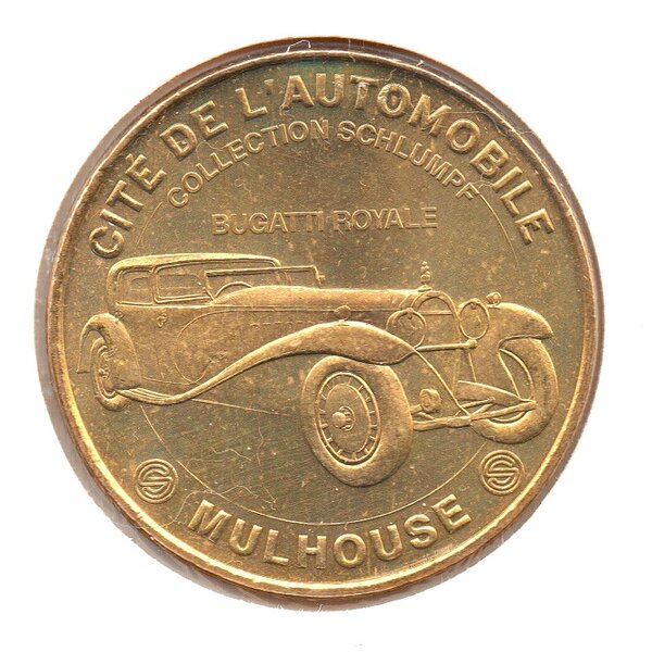 Mini médaille Monnaie de Paris 2007 - Cité de l’automobile (Bugatti Royale)