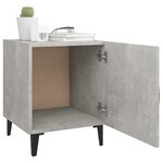 Vidaxl table de chevet gris béton bois d'ingénierie