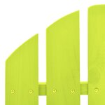vidaXL Chaise à bascule de jardin Adirondack bois de sapin massif vert