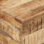 vidaXL Table basse 68x68x41 cm Bois de manguier brut