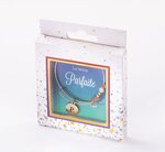 Bracelet  p avec perles blanches