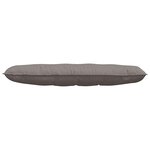 vidaXL Coussin de Dos Taupe 140 x 19 x 50 cm tissu