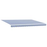 vidaXL Auvent rétractable électrique Bleu et Blanc 5 x 3 m