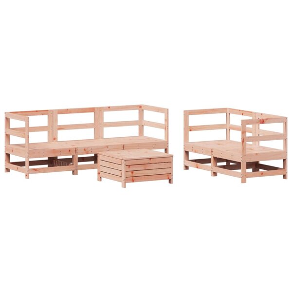 vidaXL Salon de jardin 6 Pièces bois massif sapin de douglas