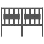 vidaXL Tête de lit Gris 125 5x4x100 cm Bois massif de pin