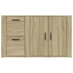 vidaXL Buffet Chêne sonoma 100x33x59 5 cm Bois d'ingénierie