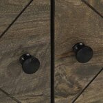 vidaXL Table basse noir 80x50x40 cm bois massif de manguier