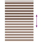 vidaXL Store zèbre marron 155x230cm largeur du tissu 150 9cm polyester