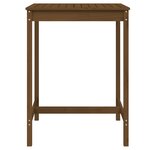 vidaXL Table de jardin marron miel 82 5x82 5x110 cm bois massif de pin