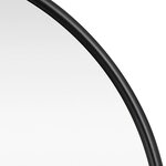 Miroir mural ovale 30 x 60 cm noir mat 03_0007952