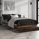 vidaXL Cadre de lit sans matelas chêne marron 120x190 cm