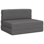 vidaXL Canapé-lit pliable Gris clair 70 x 72 x 60 cm Tissu
