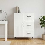 vidaXL Buffet Blanc 66 x 34 5 x 89 5 cm Bois d'ingénierie