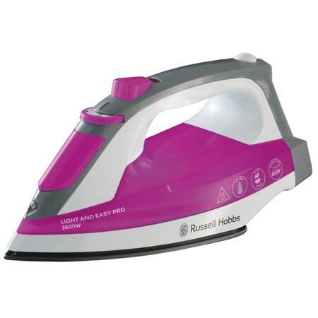 Russell hobbs fer à repasser light and easy pro rose 2600 w