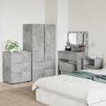 vidaXL Armoire de rangement Gris béton 60 x 48 x 81 cm
