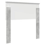 vidaXL Tête de lit avec tête de lit Gris béton 90 cm Bois d'ingénierie