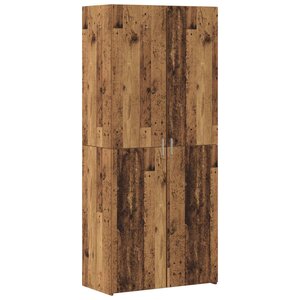 vidaXL Haut Armoire 2 Pièces Bois ancien 80 x 42 x 185 cm
