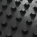 vidaXL Feuille de drainage nervurée 2 Pièces Noir 0 5 x 20 m HDPE