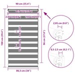 vidaXL Store zèbre marron sable largeur du tissu 85 9 cm polyester