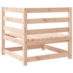 vidaXL Canapés d'angle de jardin 2 Pièces bois de pin massif