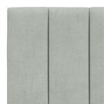 vidaXL Lit avec matelas gris clair 90x200 cm velours