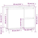 vidaXL Armoire de salle de bain blanc 65x33x60 cm bois d'ingénierie