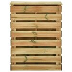 vidaXL Composteur de jardin à lattes 80x50x100 cm Bois de pin imprégné