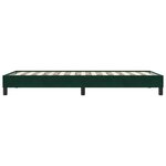 vidaXL Sommier à lattes de lit sans matelas vert foncé 100x210 cm