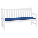 vidaXL Coussin de banc de jardin bleu royal 200x50x4 cm tissu oxford