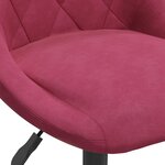 vidaXL Tabouret de bar Rouge bordeaux Velours